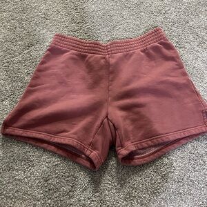 Aritzia TNA fleece shorts